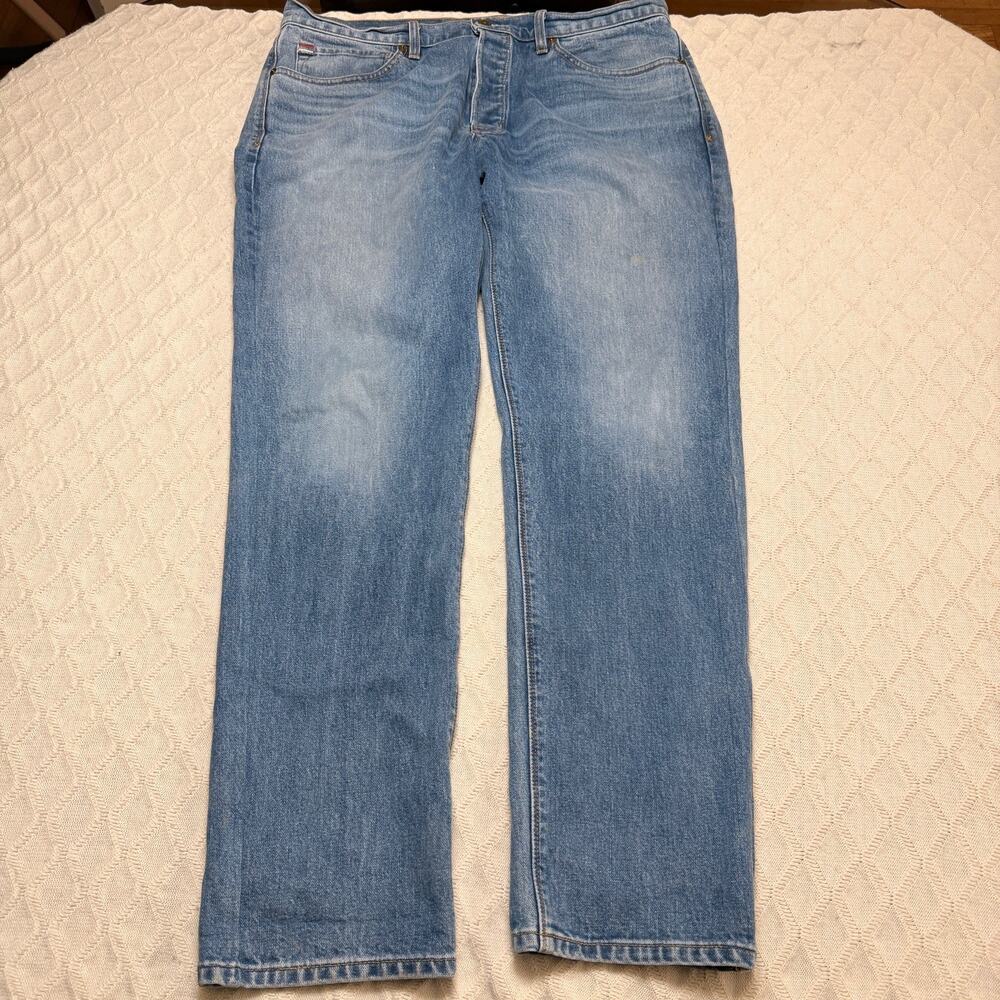 Wies Made Jeans Mens Blue 36x32 Paul Denim Button Fly Medium Wash